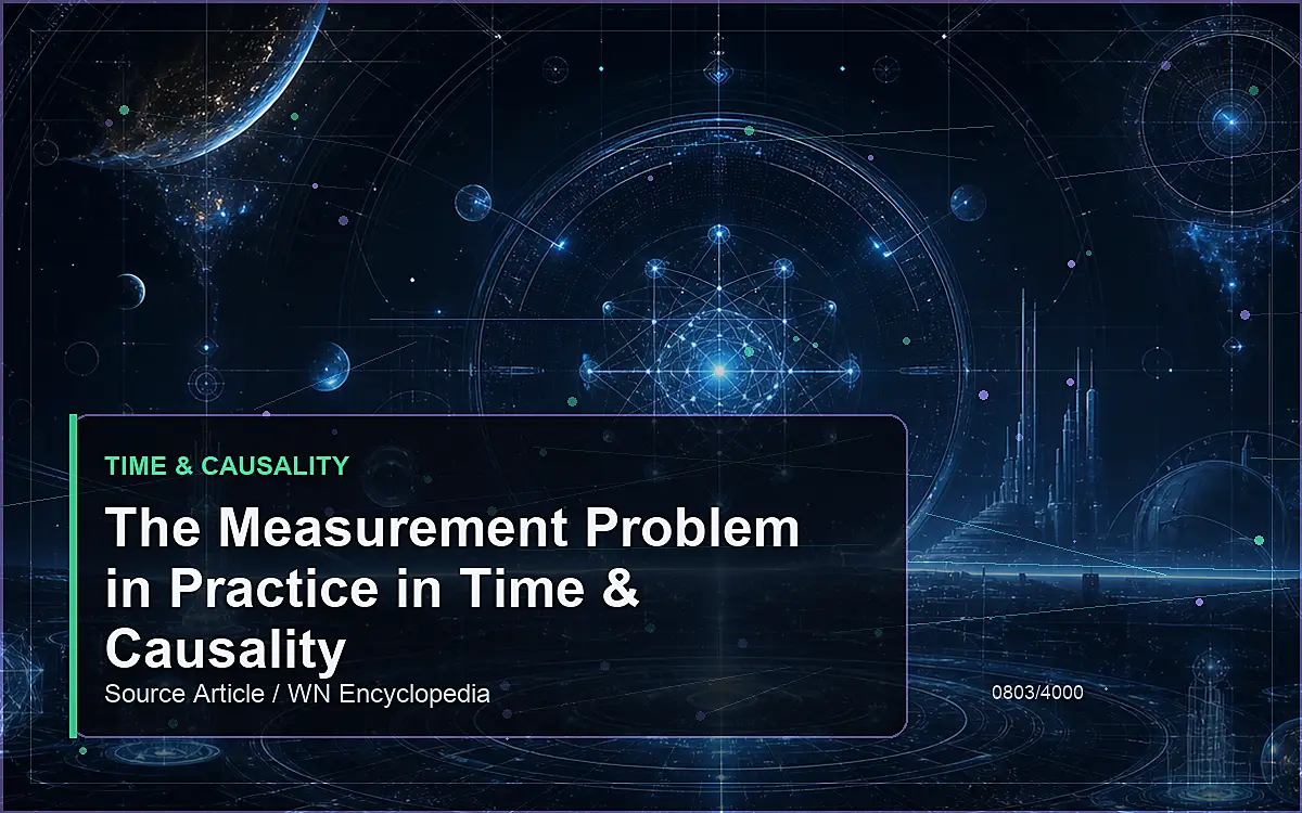 AI-generated encyclopedia reference image for The Measurement Problem in Practice in Time & Causality