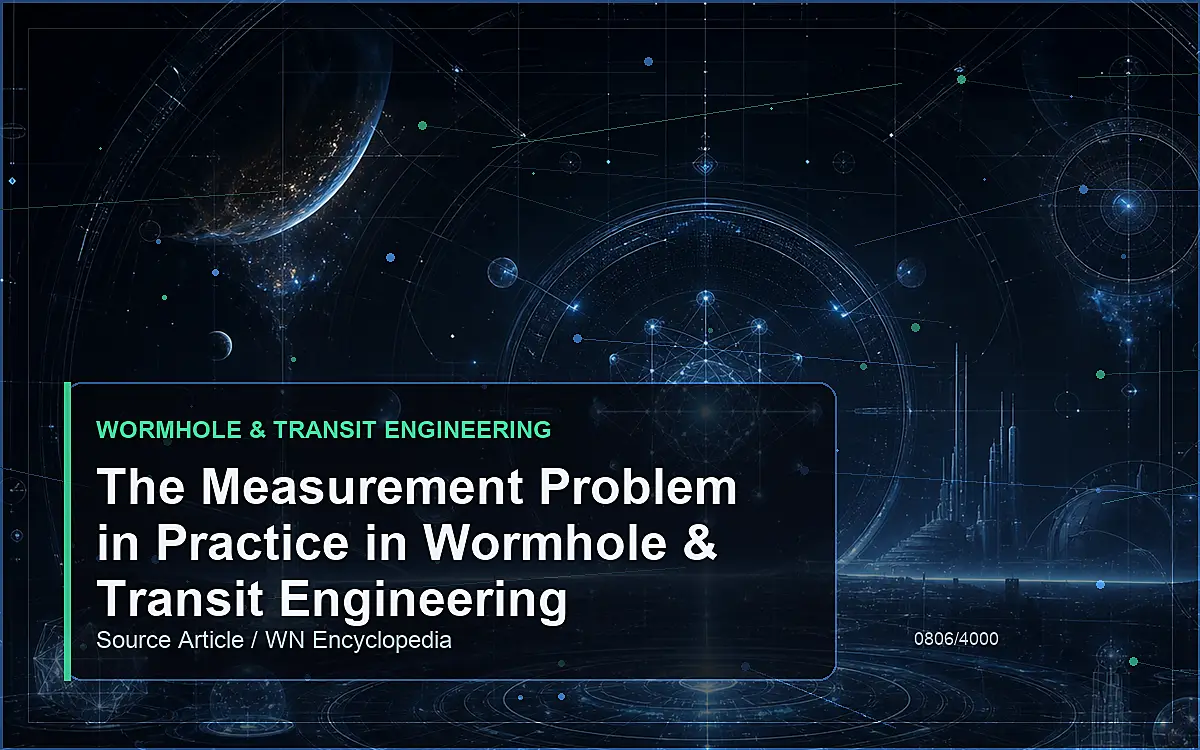 AI-generated encyclopedia reference image for The Measurement Problem in Practice in Wormhole & Transit Engineering