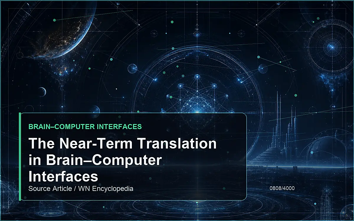 AI-generated encyclopedia reference image for The Near-Term Translation in Brain–Computer Interfaces