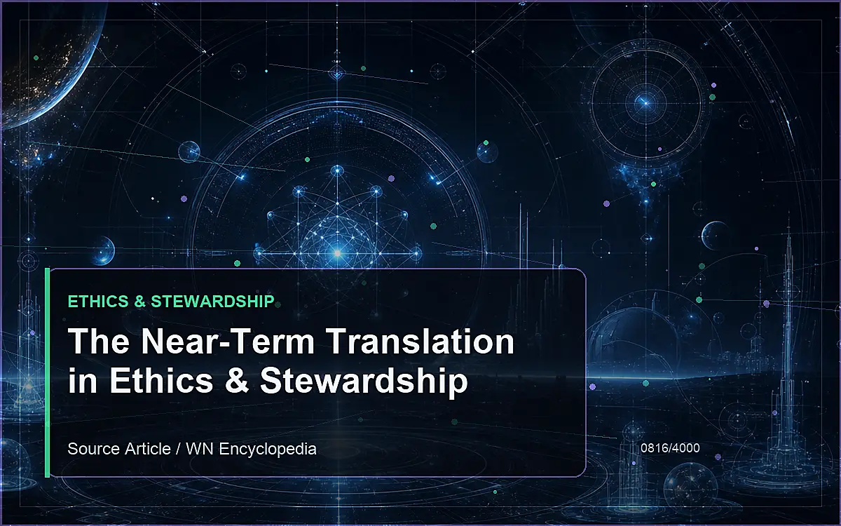AI-generated encyclopedia reference image for The Near-Term Translation in Ethics & Stewardship