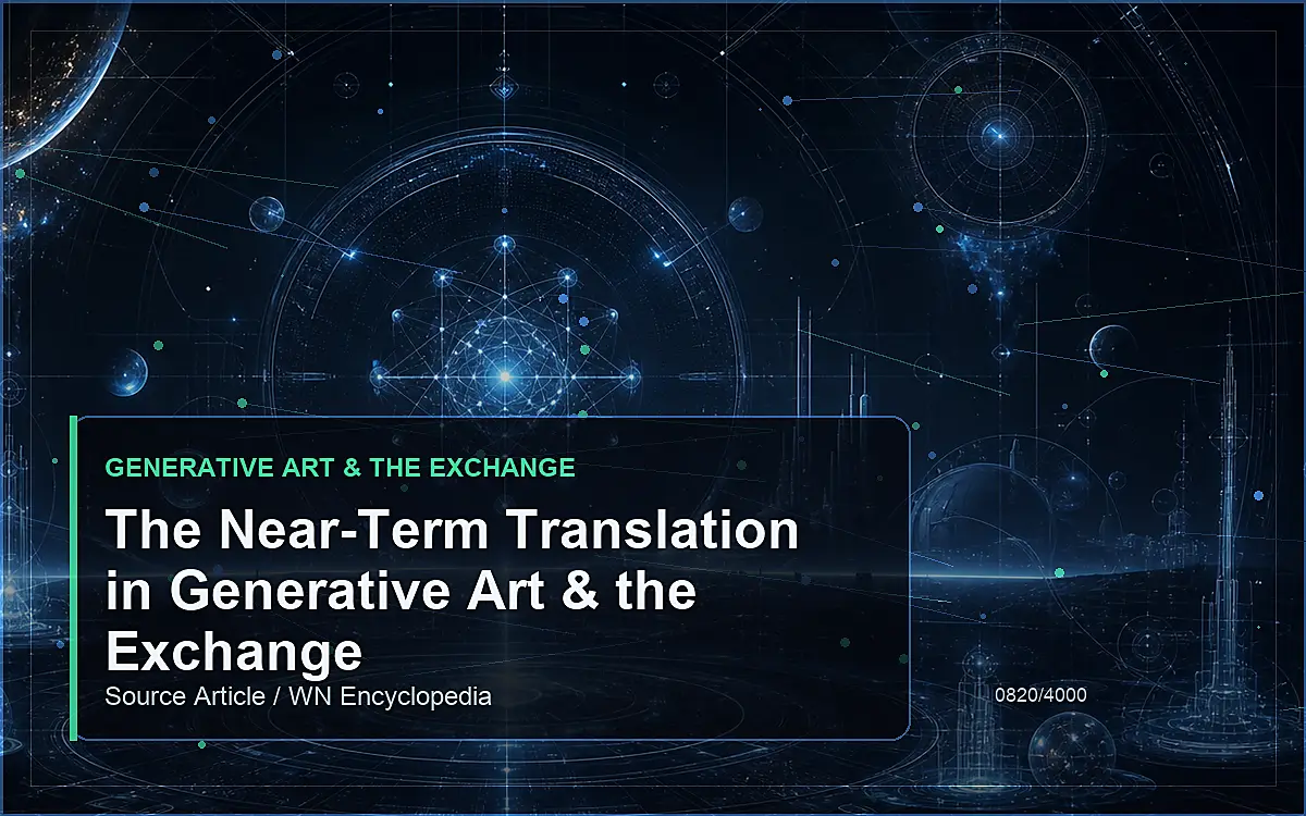 AI-generated encyclopedia reference image for The Near-Term Translation in Generative Art & the Exchange