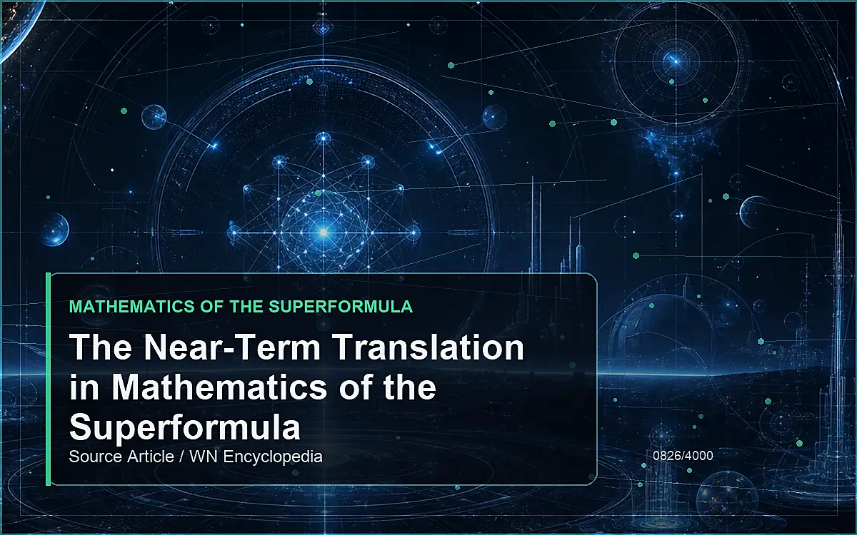 AI-generated encyclopedia reference image for The Near-Term Translation in Mathematics of the Superformula