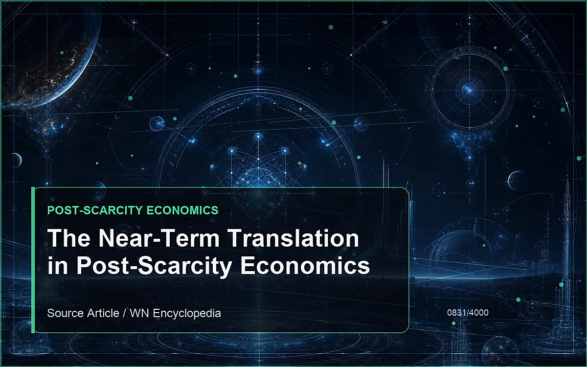 AI-generated encyclopedia reference image for The Near-Term Translation in Post-Scarcity Economics
