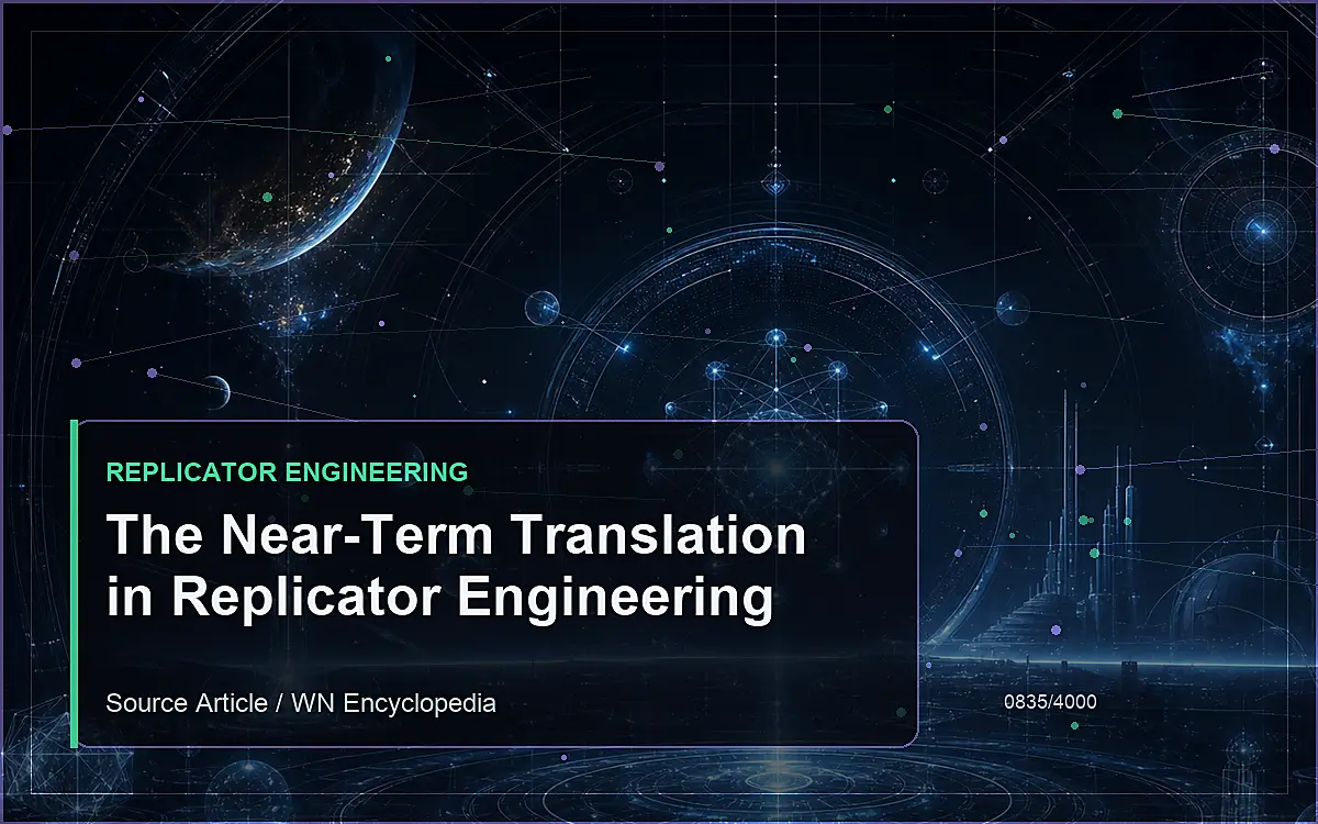 AI-generated encyclopedia reference image for The Near-Term Translation in Replicator Engineering