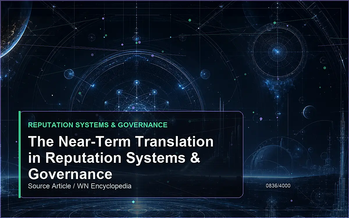 AI-generated encyclopedia reference image for The Near-Term Translation in Reputation Systems & Governance