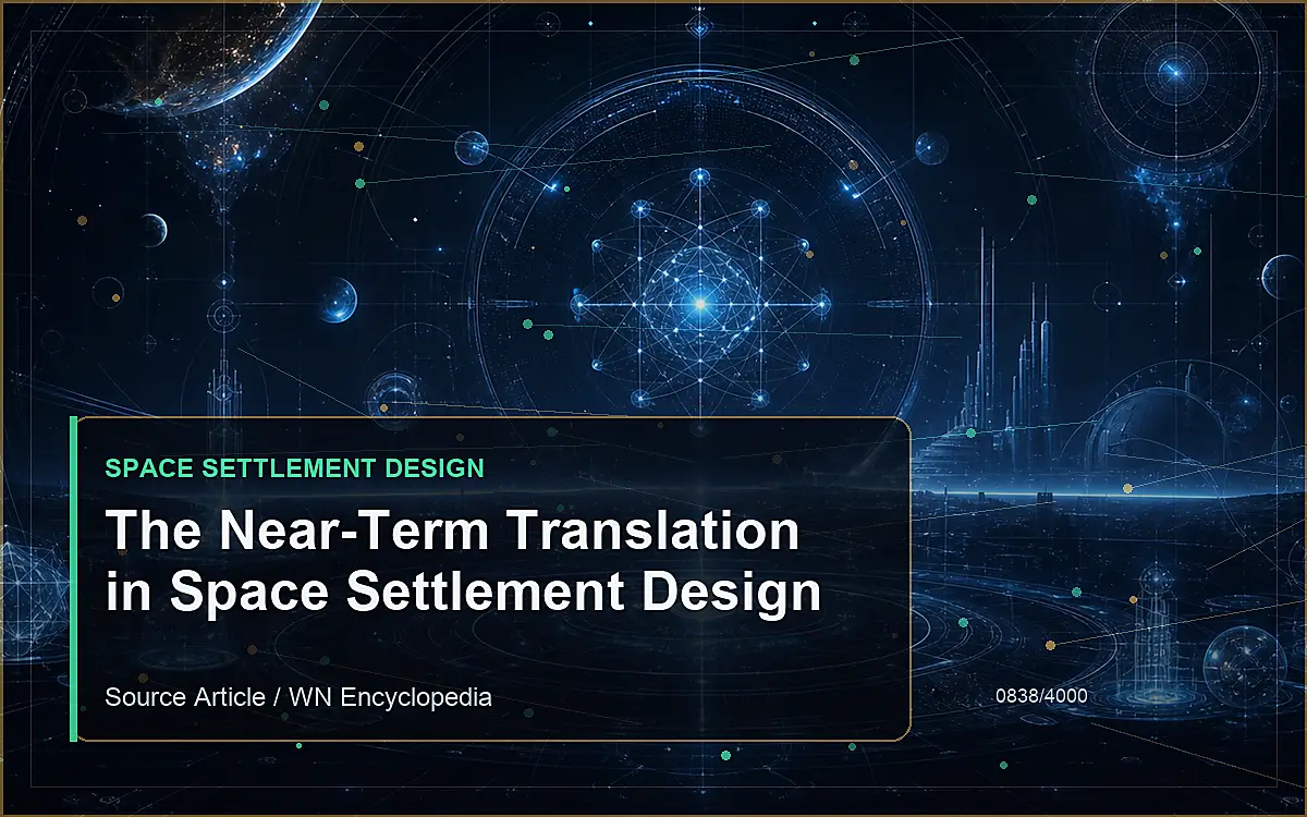 AI-generated encyclopedia reference image for The Near-Term Translation in Space Settlement Design