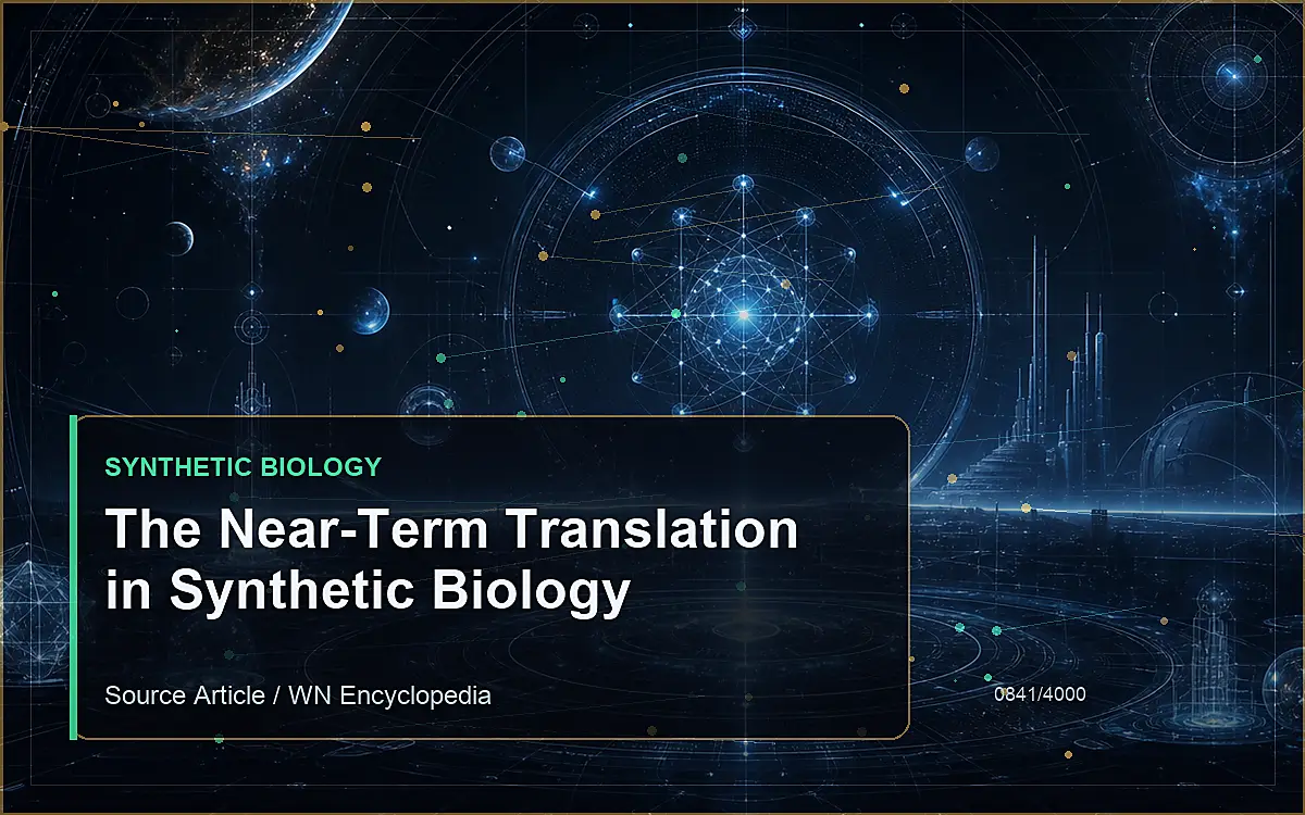 AI-generated encyclopedia reference image for The Near-Term Translation in Synthetic Biology