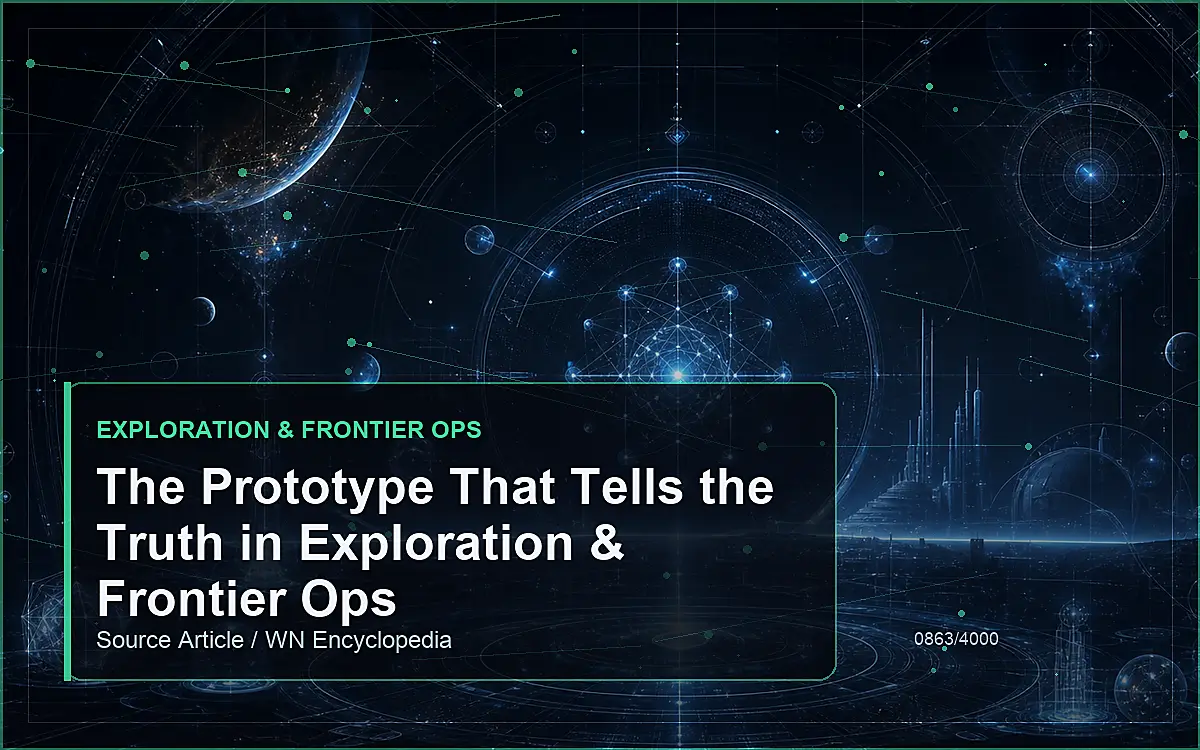AI-generated encyclopedia reference image for The Prototype That Tells the Truth in Exploration & Frontier Ops