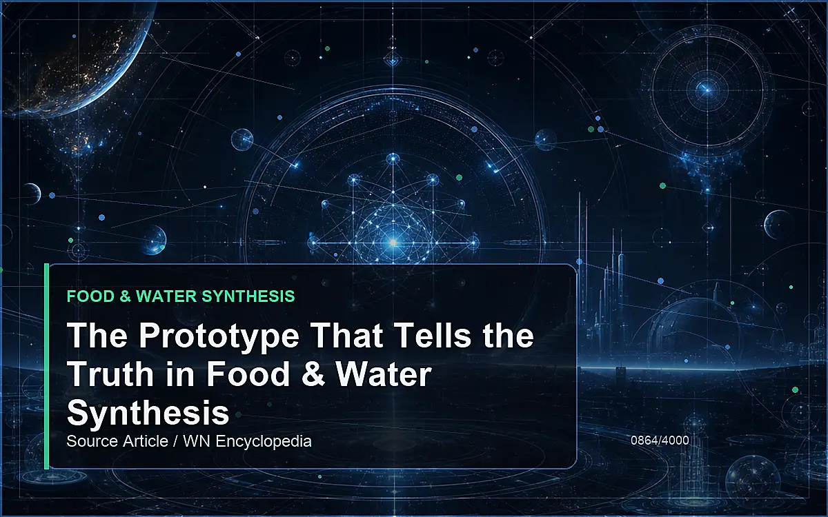 AI-generated encyclopedia reference image for The Prototype That Tells the Truth in Food & Water Synthesis