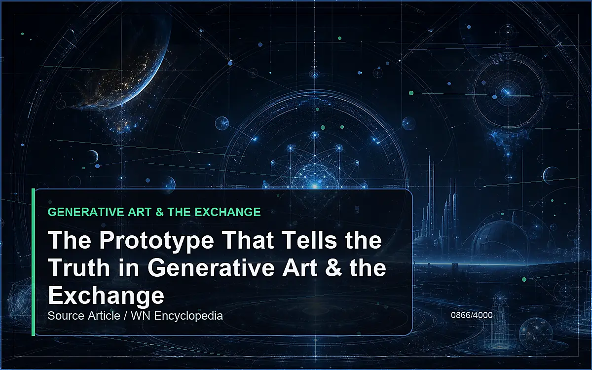 AI-generated encyclopedia reference image for The Prototype That Tells the Truth in Generative Art & the Exchange