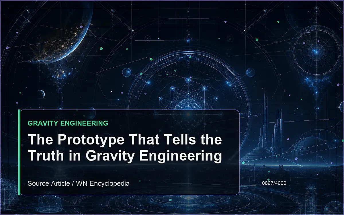 AI-generated encyclopedia reference image for The Prototype That Tells the Truth in Gravity Engineering