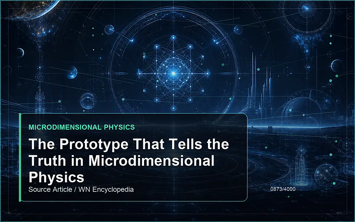 AI-generated encyclopedia reference image for The Prototype That Tells the Truth in Microdimensional Physics