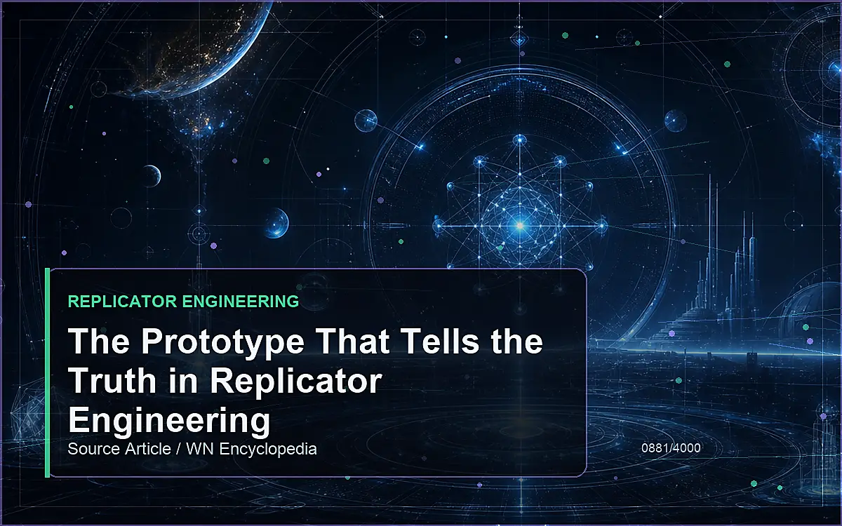 AI-generated encyclopedia reference image for The Prototype That Tells the Truth in Replicator Engineering