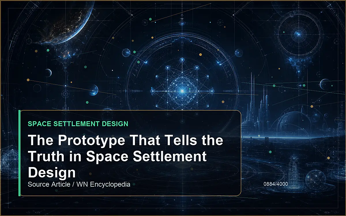 AI-generated encyclopedia reference image for The Prototype That Tells the Truth in Space Settlement Design