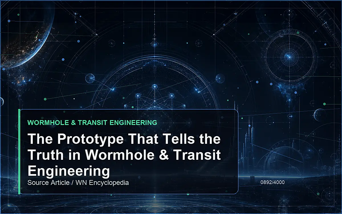 AI-generated encyclopedia reference image for The Prototype That Tells the Truth in Wormhole & Transit Engineering