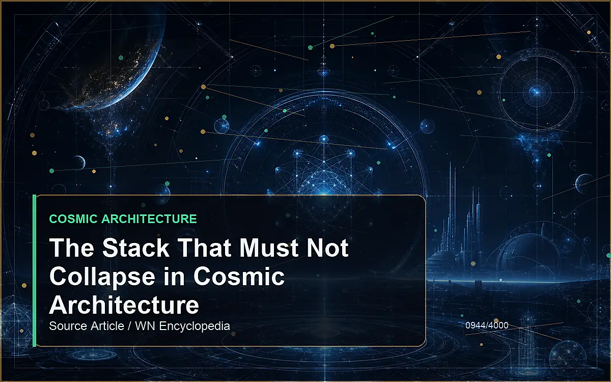 AI-generated encyclopedia reference image for The Stack That Must Not Collapse in Cosmic Architecture