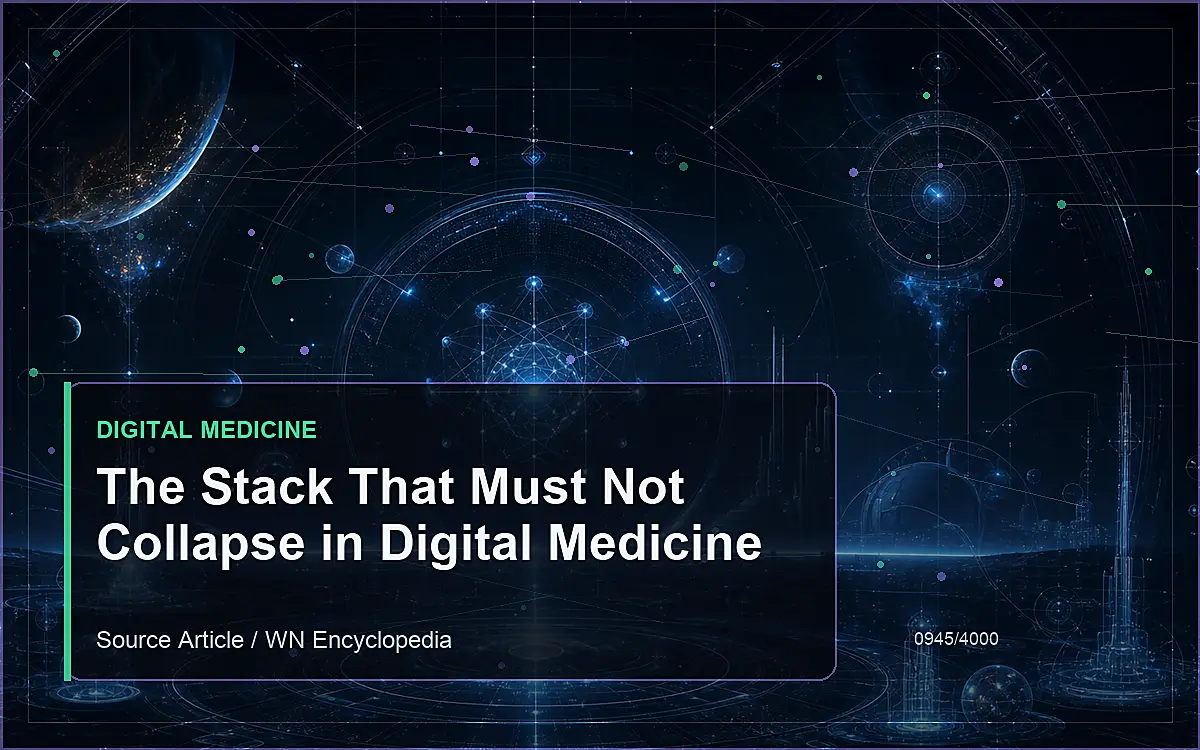 AI-generated encyclopedia reference image for The Stack That Must Not Collapse in Digital Medicine