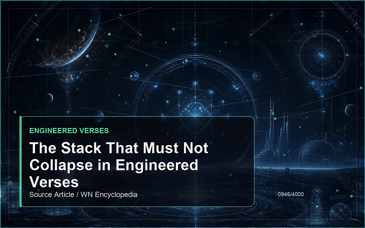 AI-generated encyclopedia reference image for The Stack That Must Not Collapse in Engineered Verses