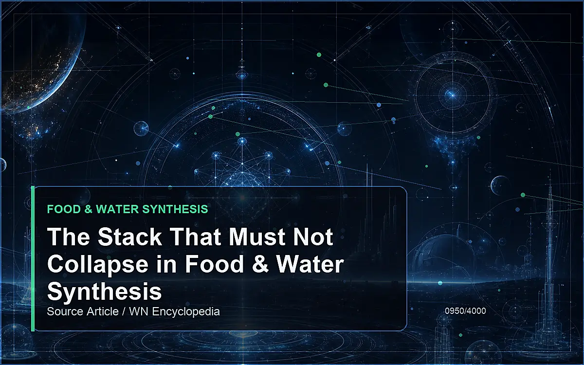 AI-generated encyclopedia reference image for The Stack That Must Not Collapse in Food & Water Synthesis