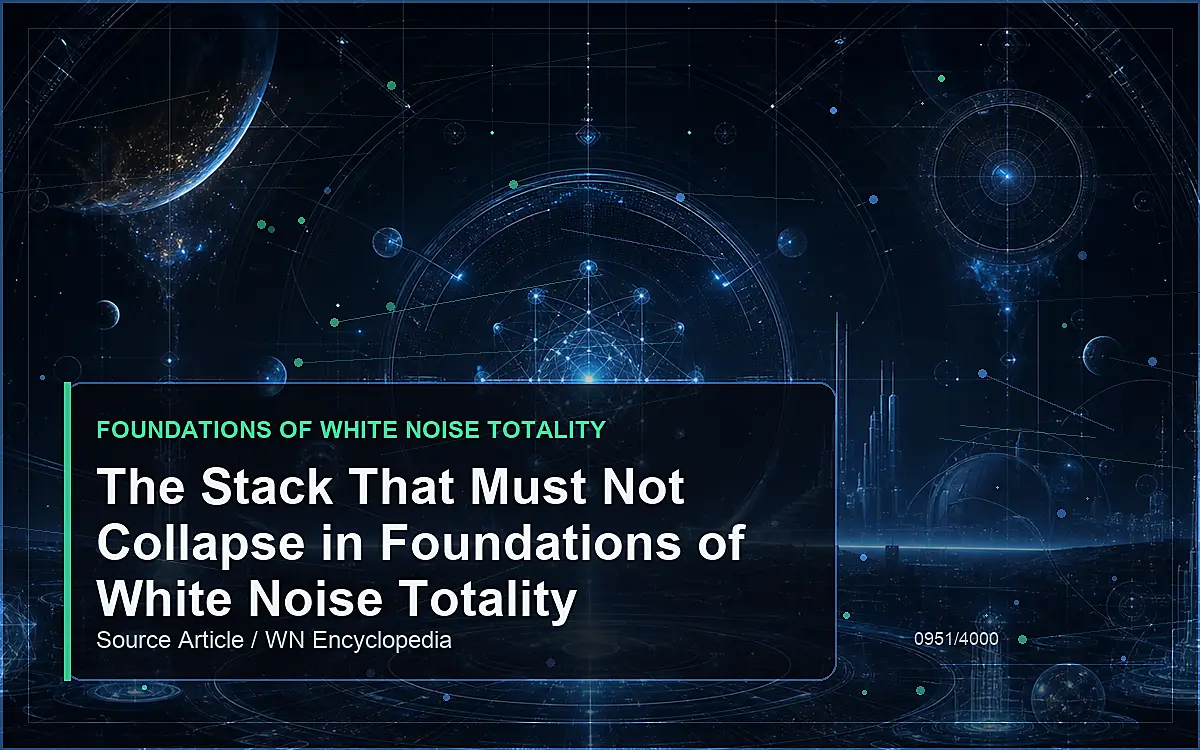 AI-generated encyclopedia reference image for The Stack That Must Not Collapse in Foundations of White Noise Totality