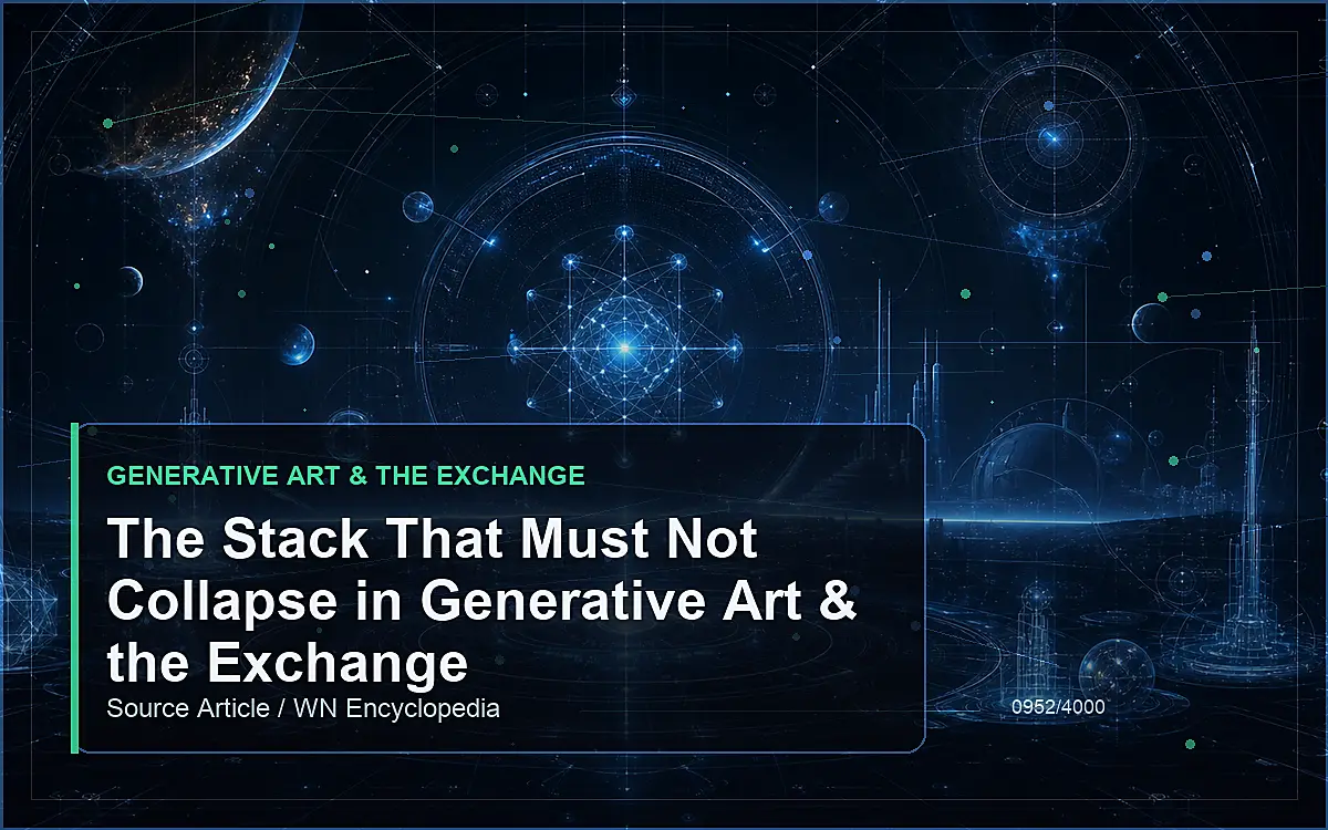 AI-generated encyclopedia reference image for The Stack That Must Not Collapse in Generative Art & the Exchange