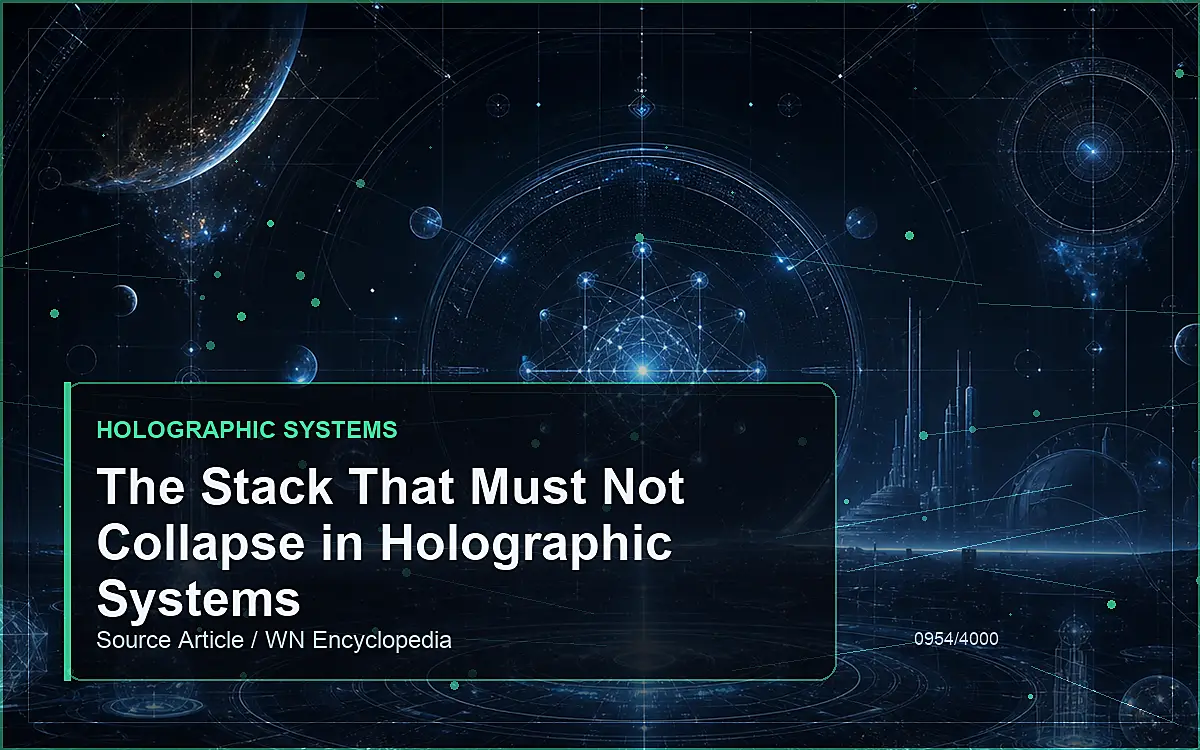 AI-generated encyclopedia reference image for The Stack That Must Not Collapse in Holographic Systems