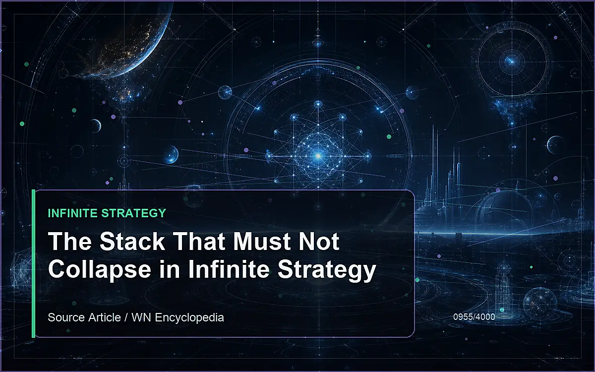 AI-generated encyclopedia reference image for The Stack That Must Not Collapse in Infinite Strategy