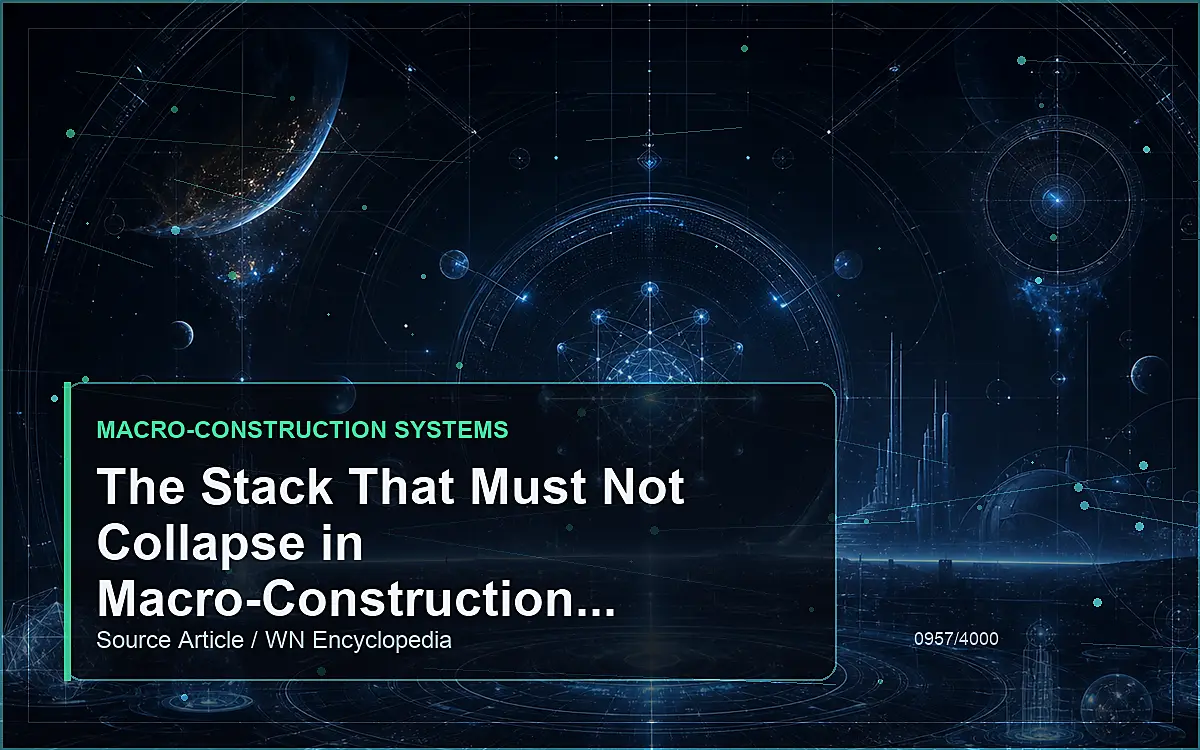 AI-generated encyclopedia reference image for The Stack That Must Not Collapse in Macro-Construction Systems