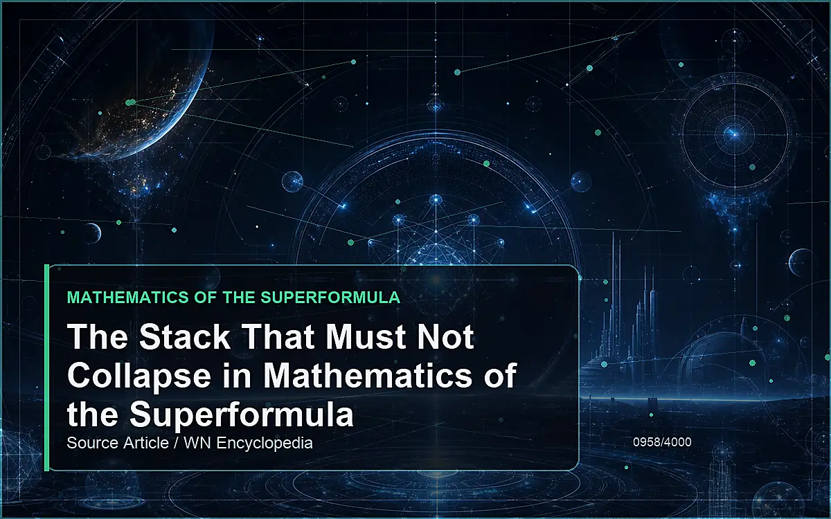 AI-generated encyclopedia reference image for The Stack That Must Not Collapse in Mathematics of the Superformula