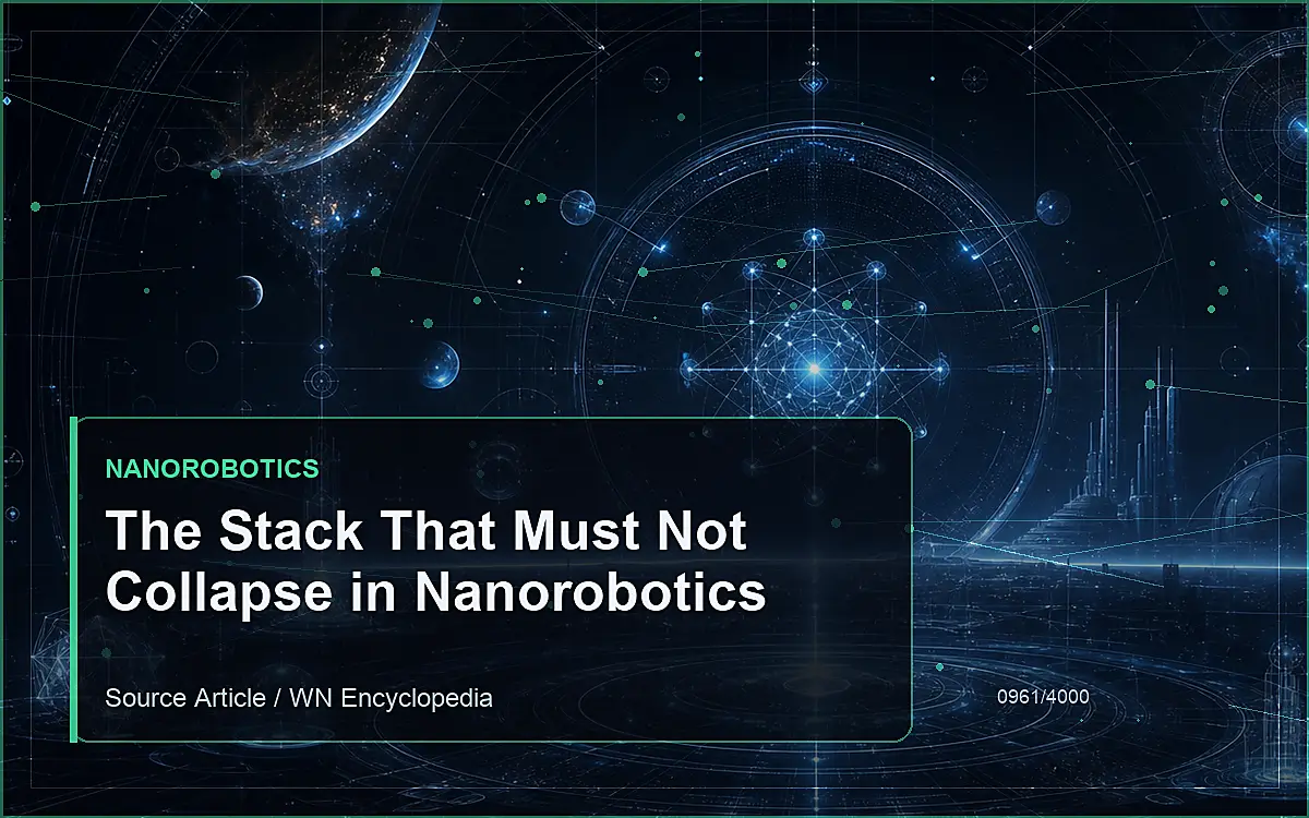 AI-generated encyclopedia reference image for The Stack That Must Not Collapse in Nanorobotics