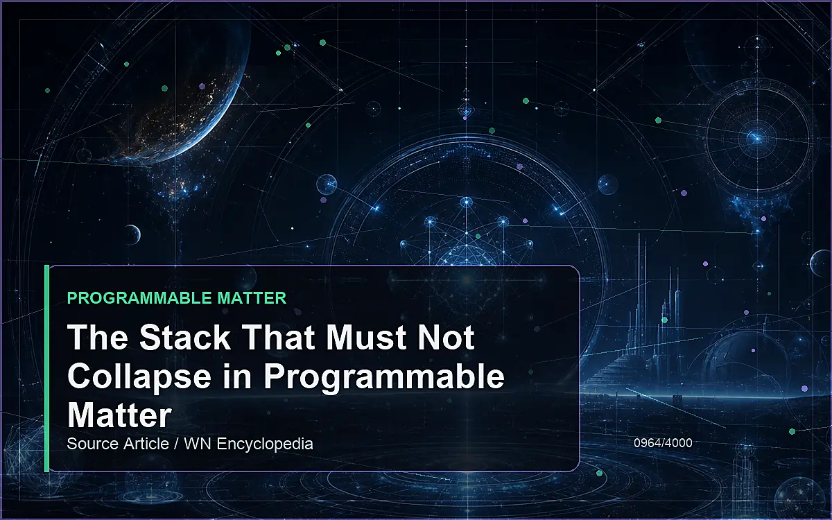 AI-generated encyclopedia reference image for The Stack That Must Not Collapse in Programmable Matter