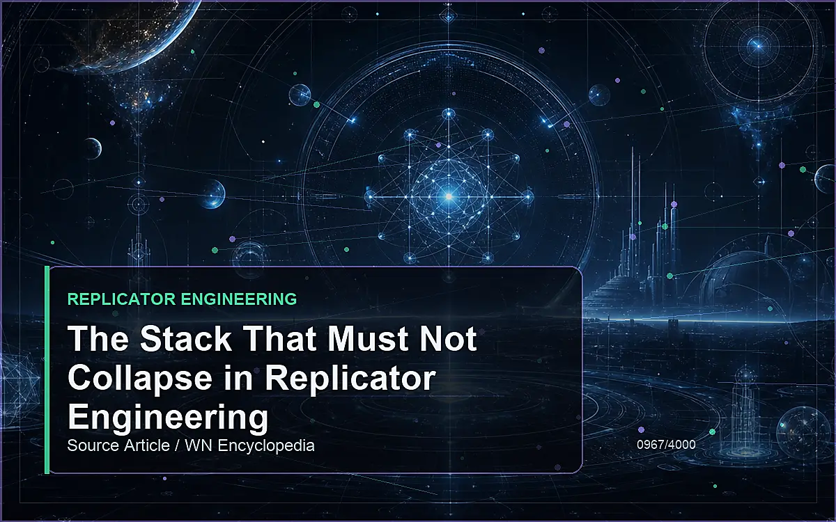 AI-generated encyclopedia reference image for The Stack That Must Not Collapse in Replicator Engineering