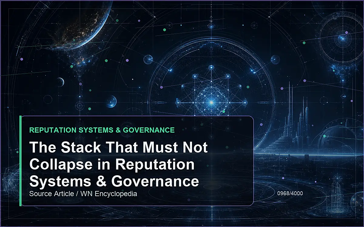AI-generated encyclopedia reference image for The Stack That Must Not Collapse in Reputation Systems & Governance