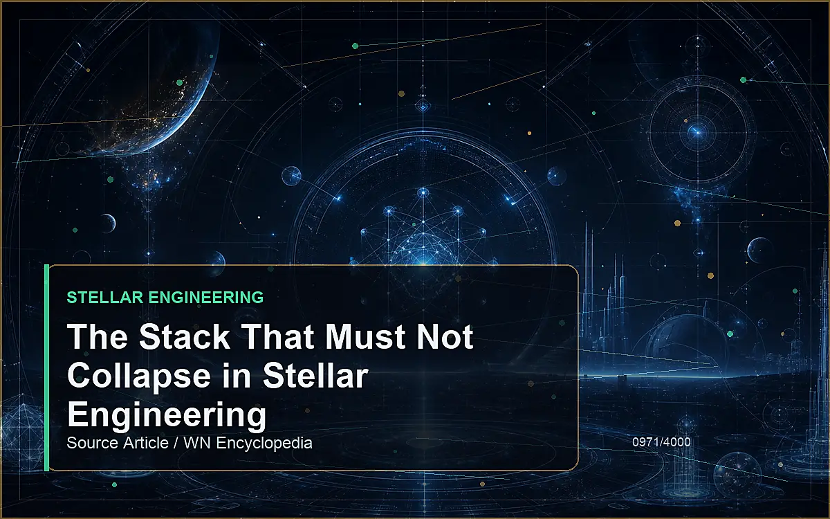 AI-generated encyclopedia reference image for The Stack That Must Not Collapse in Stellar Engineering