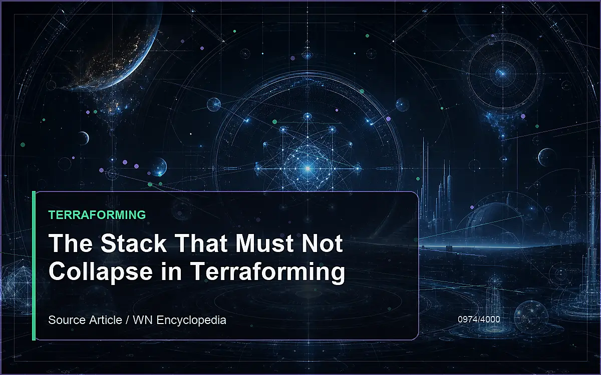 AI-generated encyclopedia reference image for The Stack That Must Not Collapse in Terraforming
