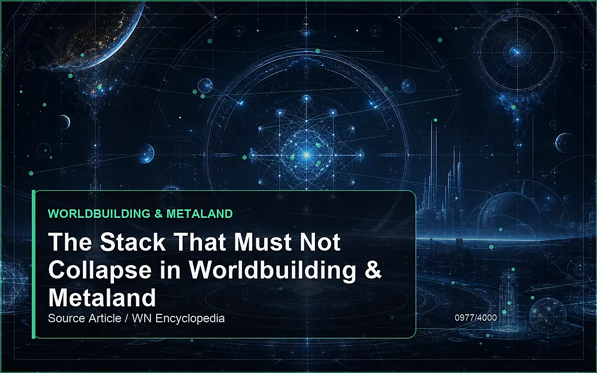 AI-generated encyclopedia reference image for The Stack That Must Not Collapse in Worldbuilding & Metaland