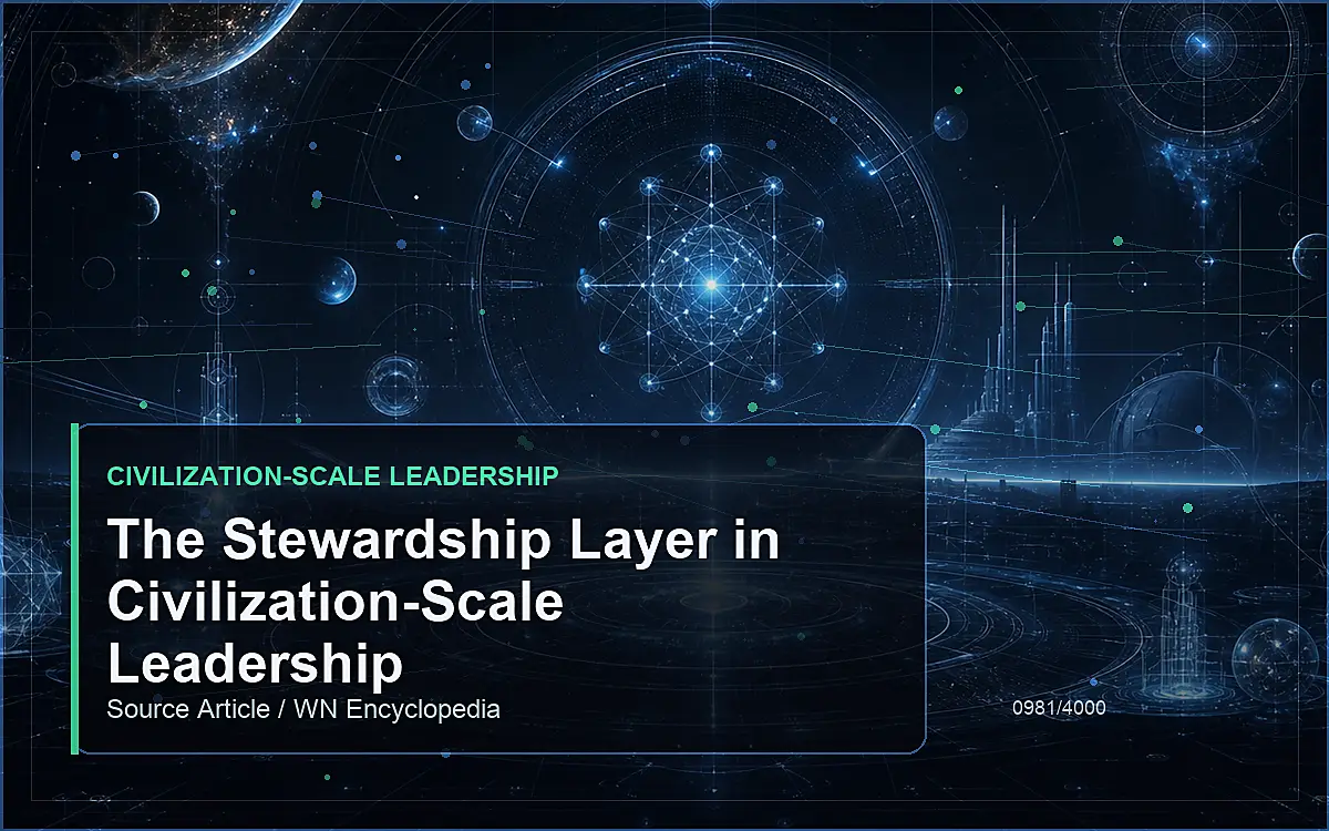 AI-generated encyclopedia reference image for The Stewardship Layer in Civilization-Scale Leadership