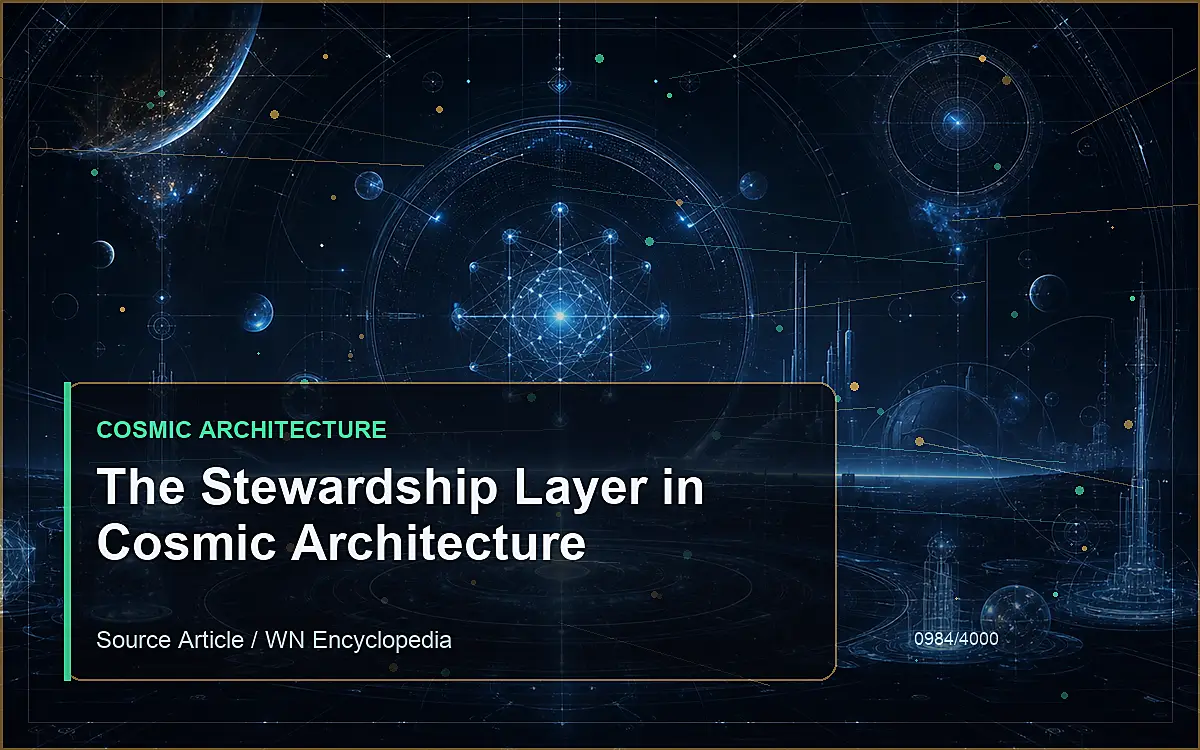 AI-generated encyclopedia reference image for The Stewardship Layer in Cosmic Architecture