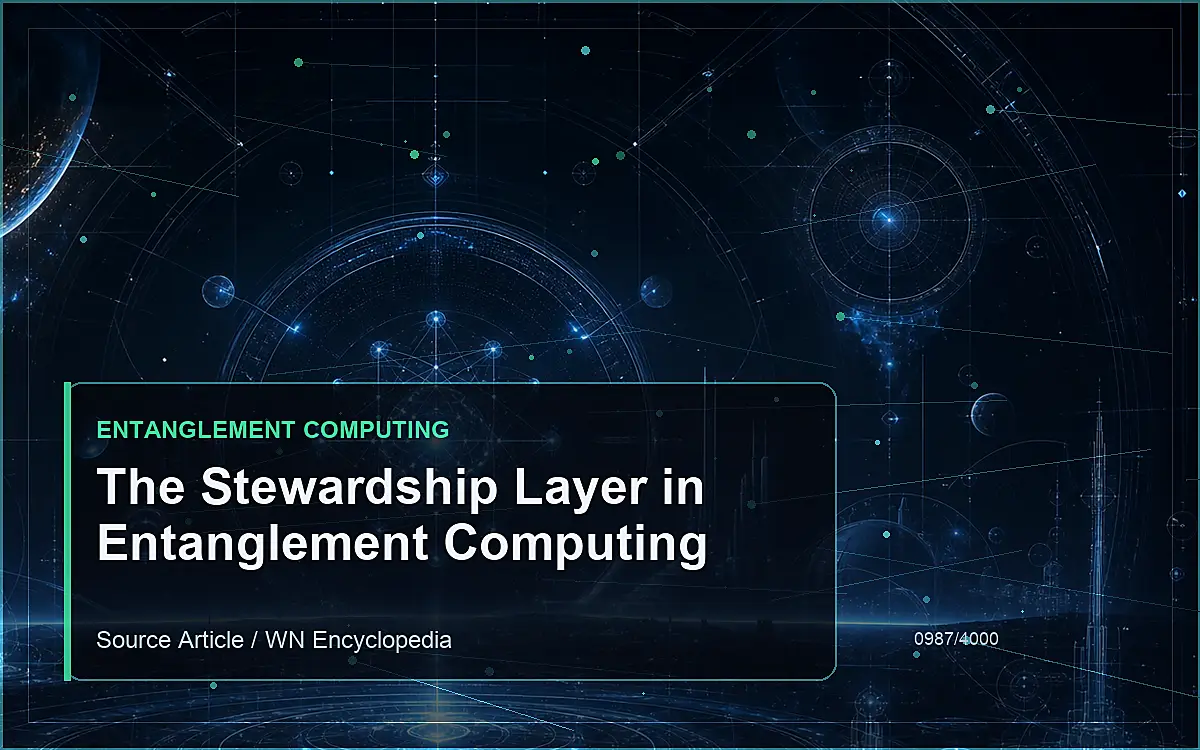 AI-generated encyclopedia reference image for The Stewardship Layer in Entanglement Computing