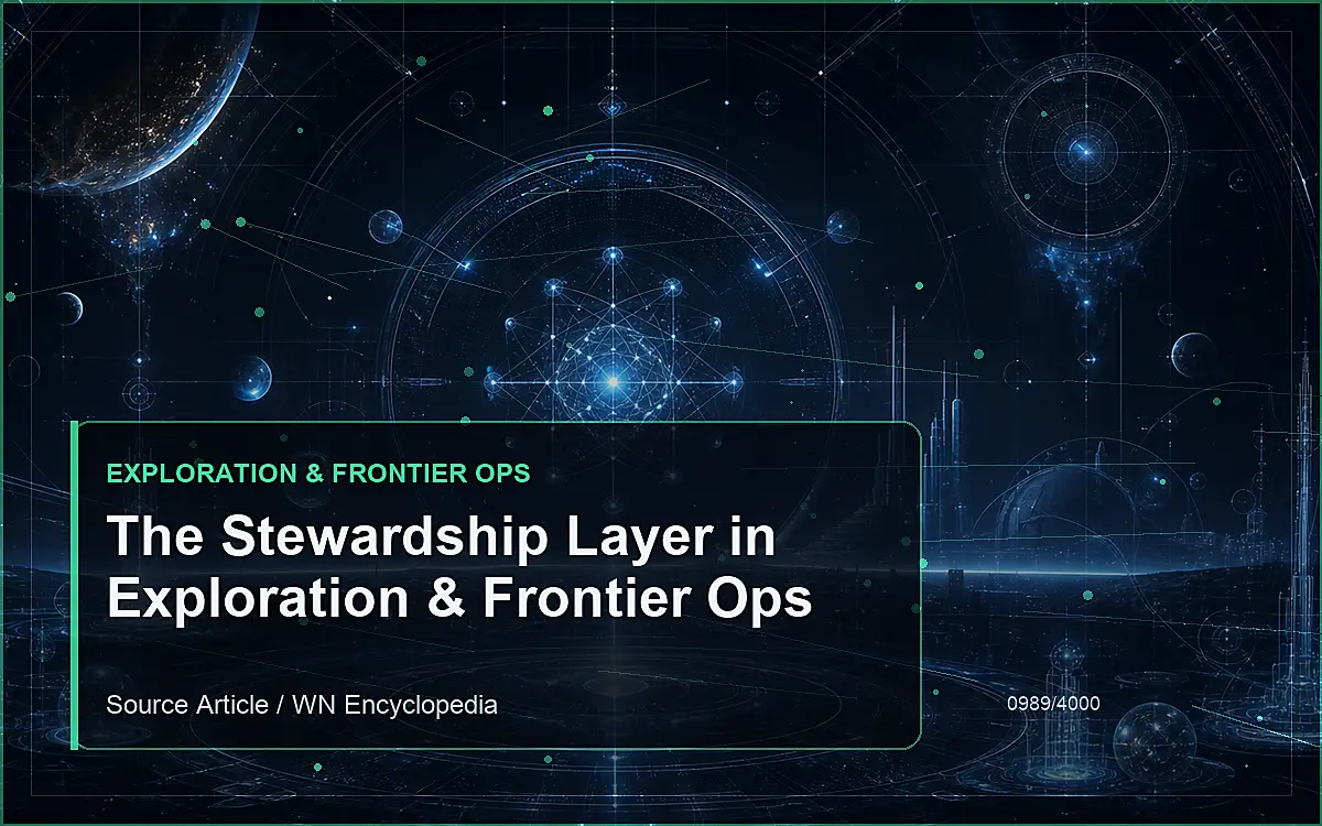 AI-generated encyclopedia reference image for The Stewardship Layer in Exploration & Frontier Ops