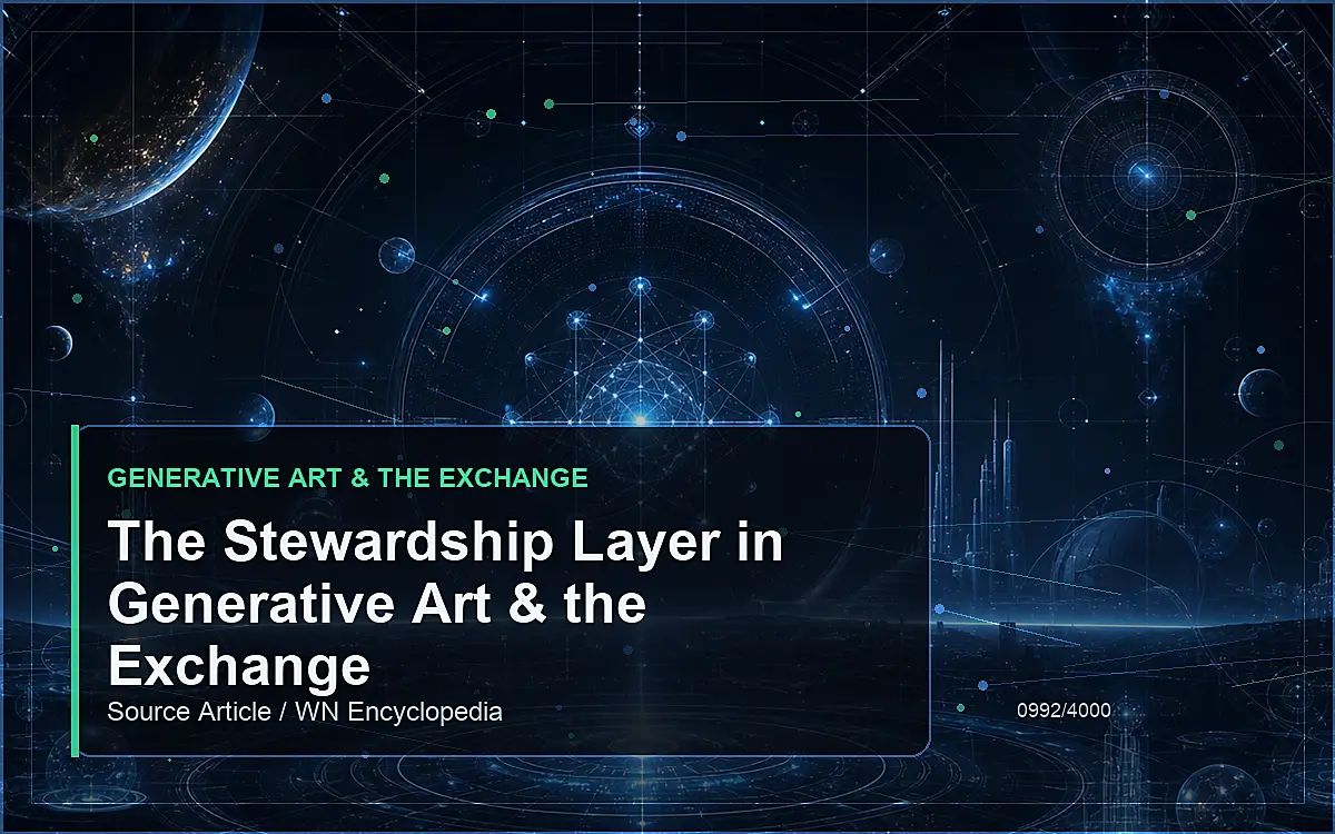AI-generated encyclopedia reference image for The Stewardship Layer in Generative Art & the Exchange