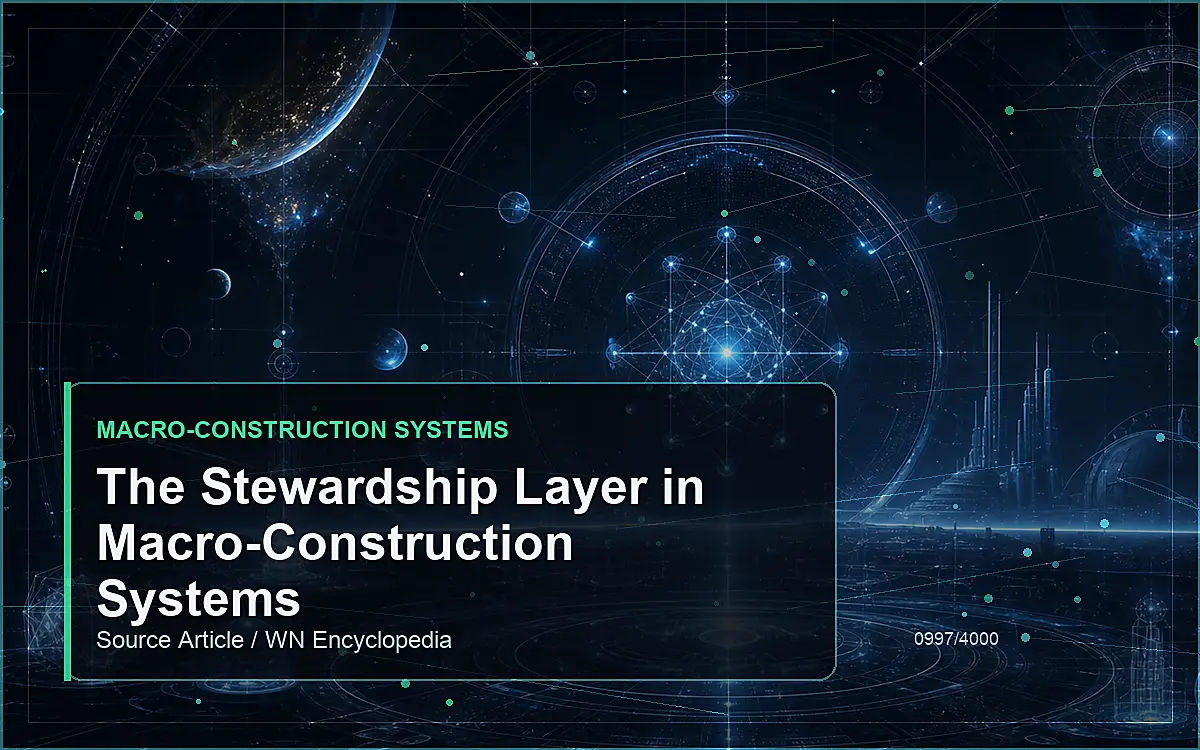 AI-generated encyclopedia reference image for The Stewardship Layer in Macro-Construction Systems