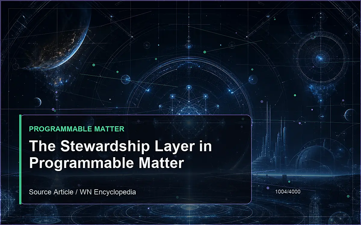 AI-generated encyclopedia reference image for The Stewardship Layer in Programmable Matter