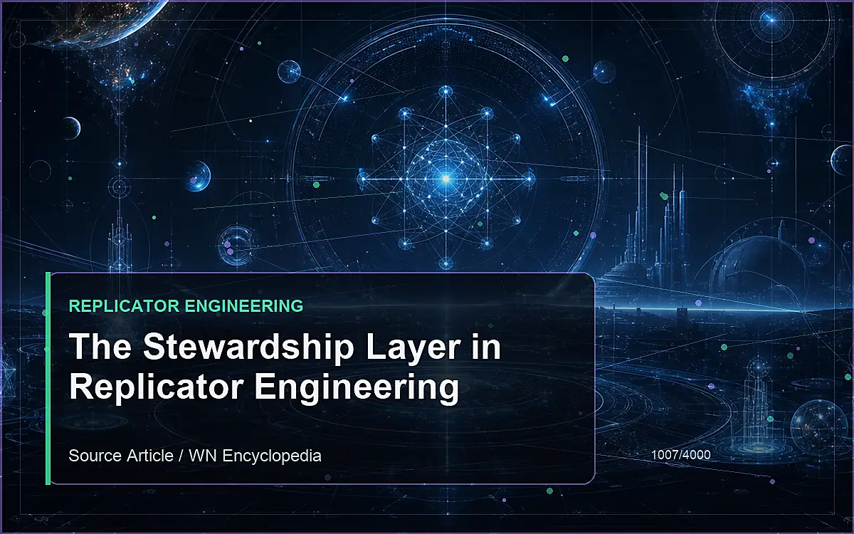 AI-generated encyclopedia reference image for The Stewardship Layer in Replicator Engineering