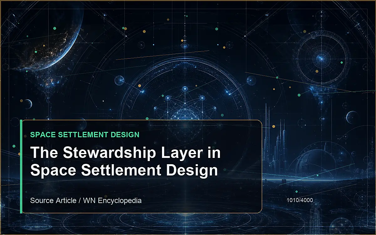 AI-generated encyclopedia reference image for The Stewardship Layer in Space Settlement Design