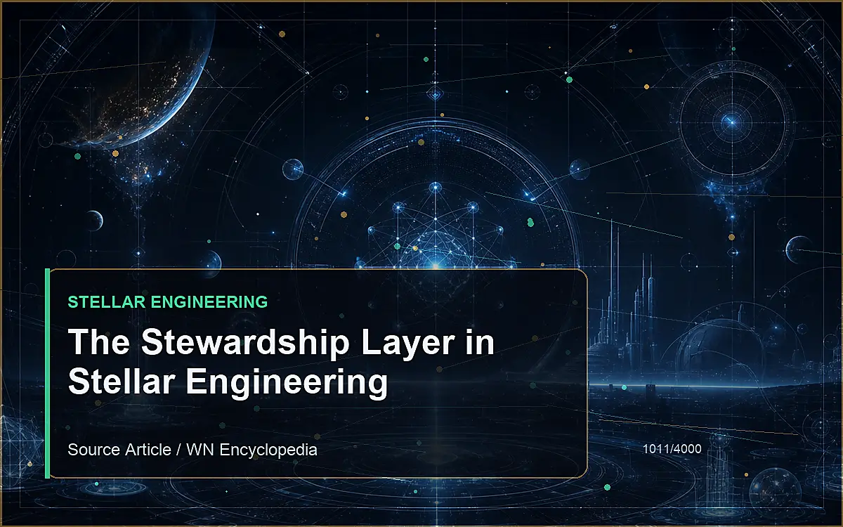 AI-generated encyclopedia reference image for The Stewardship Layer in Stellar Engineering