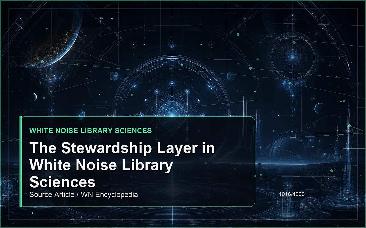 AI-generated encyclopedia reference image for The Stewardship Layer in White Noise Library Sciences