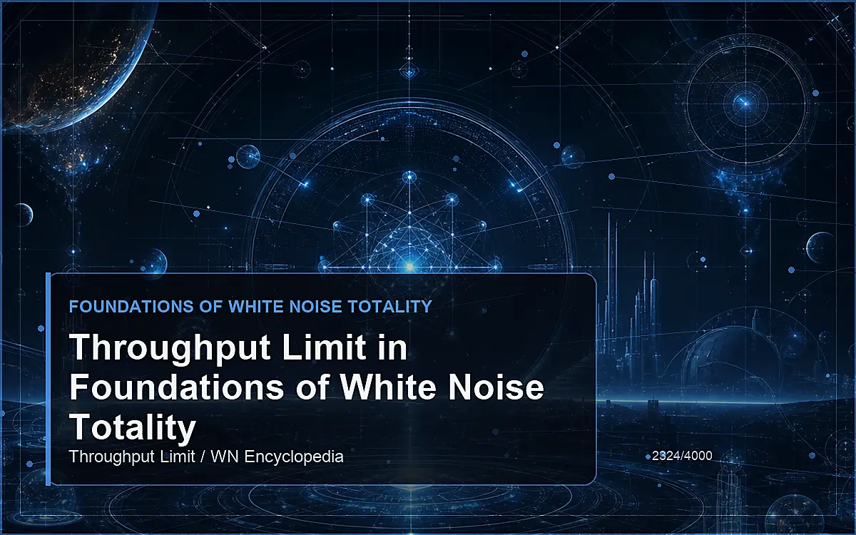 AI-generated encyclopedia reference image for Throughput Limit in Foundations of White Noise Totality