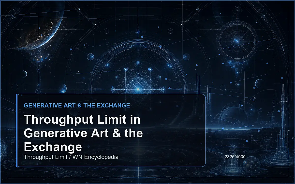 AI-generated encyclopedia reference image for Throughput Limit in Generative Art & the Exchange