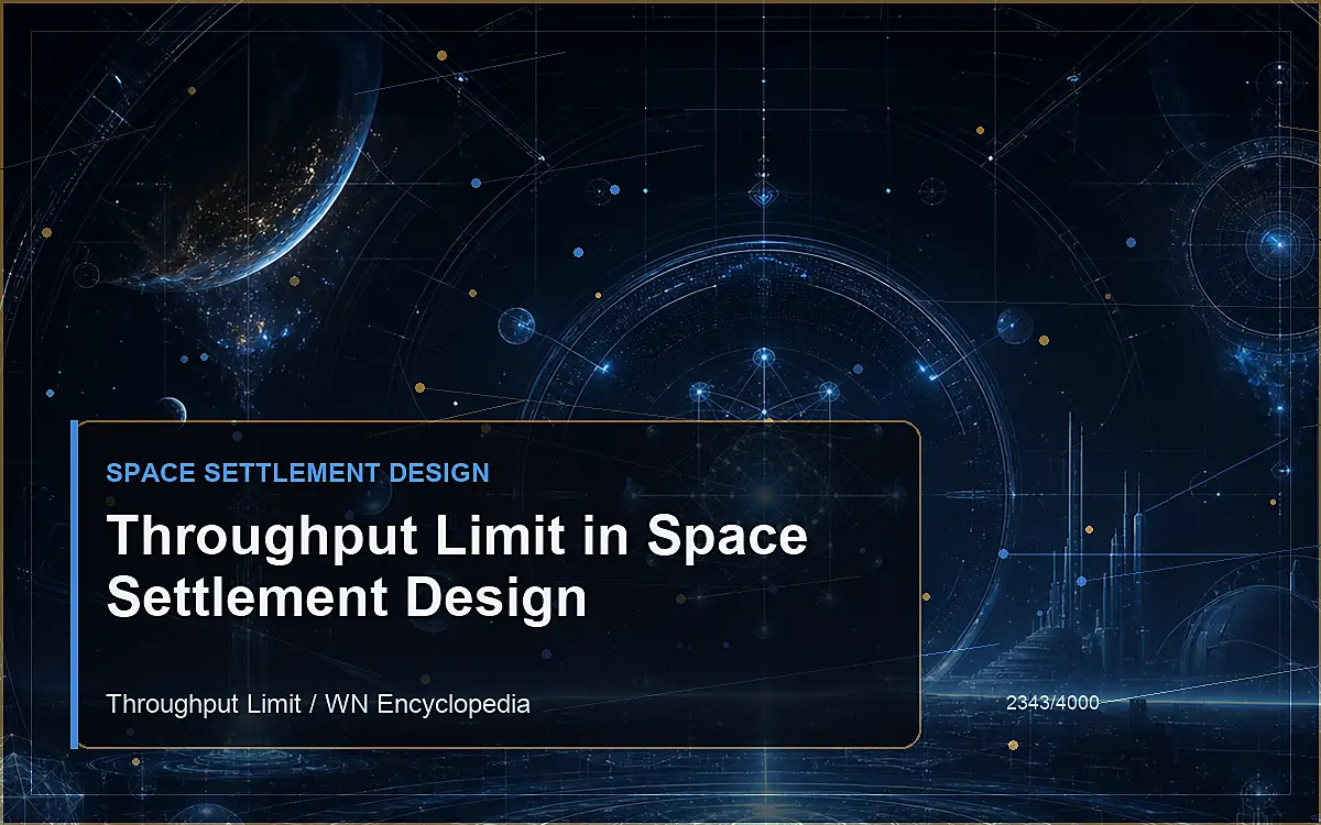 AI-generated encyclopedia reference image for Throughput Limit in Space Settlement Design